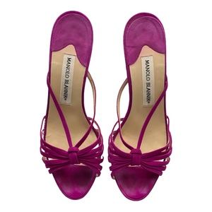 MANOLO BLAHNIK Fuchsia Heels with Dust Bag Size 37